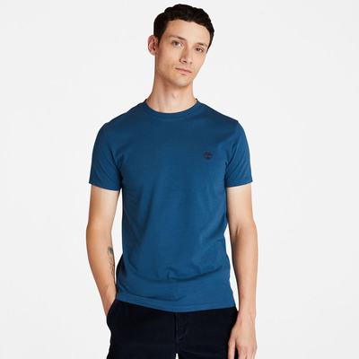 Pánské Tričko Timberland Dunstan River Crew T-Shirt Blankyt | TI53218-796