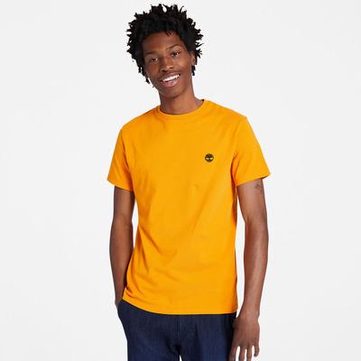Pánské Tričko Timberland Dunstan River Crew Tee Oranžové | TI62058-587