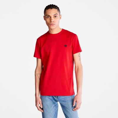 Pánské Tričko Timberland Dunstan River Crew Tee Červené | TI95023-302