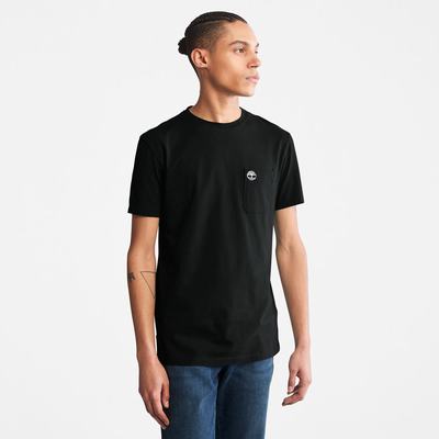 Pánské Tričko Timberland Dunstan River Pocket T-Shirt Černé | TI34927-208