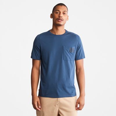 Pánské Tričko Timberland Eco-Ready Supima® Bavlněné TimberFresh™ T-Shirt Tmavě Blankyt | TI63894-096