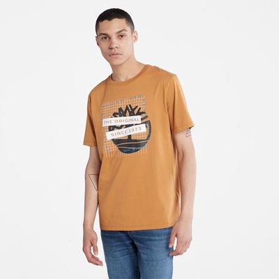 Pánské Tričko Timberland Front-Graphic T-Shirt Hnědé | TI51083-829