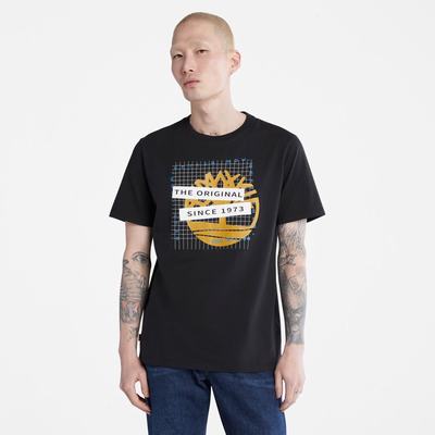 Pánské Tričko Timberland Front-Graphic T-Shirt Černé | TI91745-675