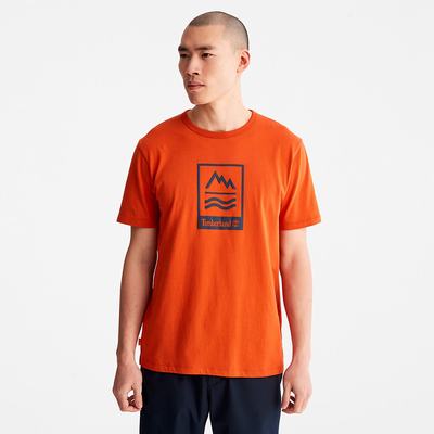 Pánské Tričko Timberland Mountains-to-Rivers T-Shirt Oranžové | TI76842-157