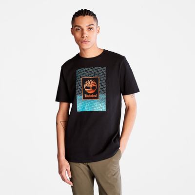 Pánské Tričko Timberland Outdoor Archive T-Shirt Černé | TI15827-096