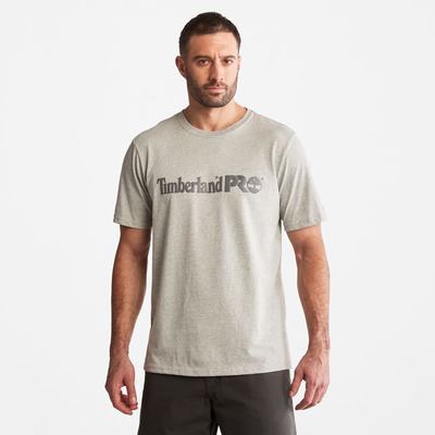 Pánské Tričko Timberland PRO® Base Plate Krátké-Sleeve Logo T-Shirt Světle Šedé | TI61473-275