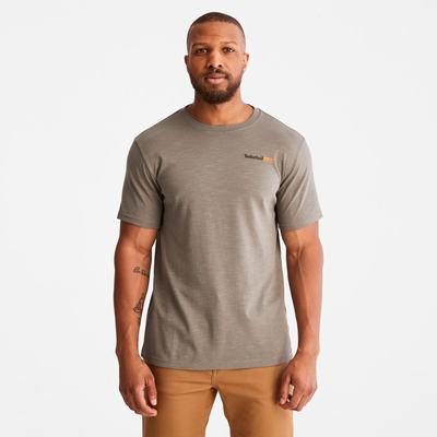 Pánské Tričko Timberland PRO® Base Plate HW "Northern Lights" Graphic T-Shirt Gargoyle | TI89013-256