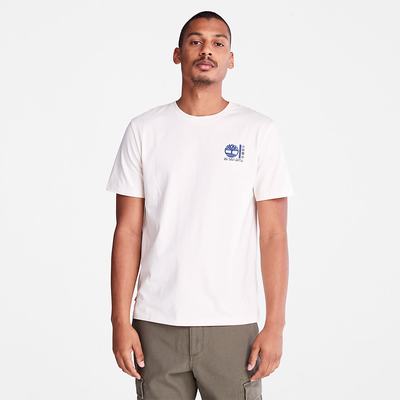 Pánské Tričko Timberland Photographic T-Shirt Bílé | TI49715-258