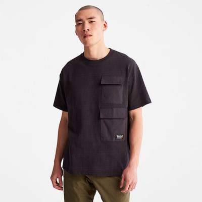 Pánské Tričko Timberland Progressive Utility Multi-pocket T-Shirt Černé | TI74638-306