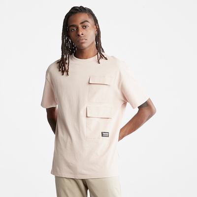Pánské Tričko Timberland Progressive Utility Multi-pocket T-Shirt Růžové | TI75849-086
