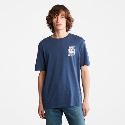 Pánské Tričko Timberland Refibra™ Technologie T-Shirt Blankyt | TI32408-472