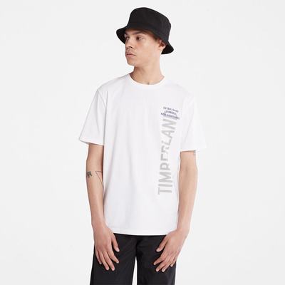 Pánské Tričko Timberland Side-logo T-Shirt Bílé | TI09461-857