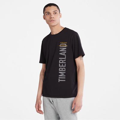 Pánské Tričko Timberland Side-logo T-Shirt Černé | TI16583-105