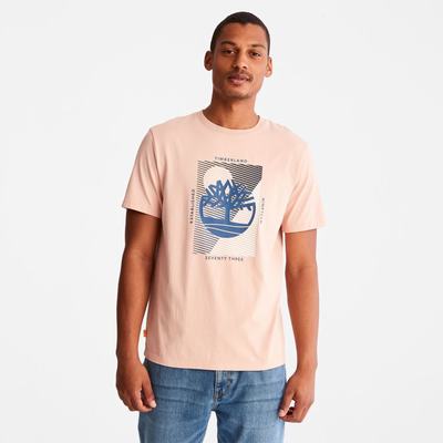 Pánské Tričko Timberland Tree-Logo T-Shirt Růžové | TI20179-487
