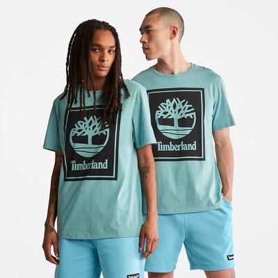 Pánské Tričko Timberland Tree Logo T-Shirt Světle Blankyt | TI25160-839