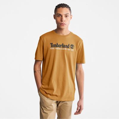 Pánské Tričko Timberland Vítr, Vody, Earth and Sky™ T-Shirt Hnědé | TI29543-769