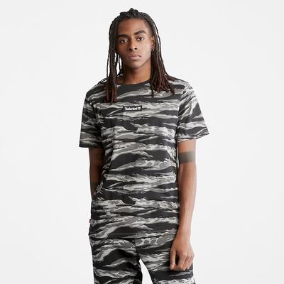 Pánské Tričko Timberland White Tiger Print T-Shirt Zelene | TI49781-235
