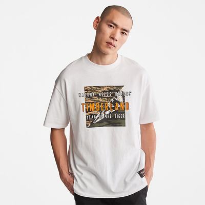 Pánské Tričko Timberland Year of the Tiger T-Shirt Bílé | TI49813-609