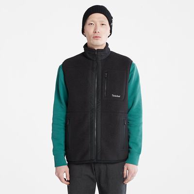 Pánské Vesty Timberland High-Pile Fleece Černé | TI39604-019