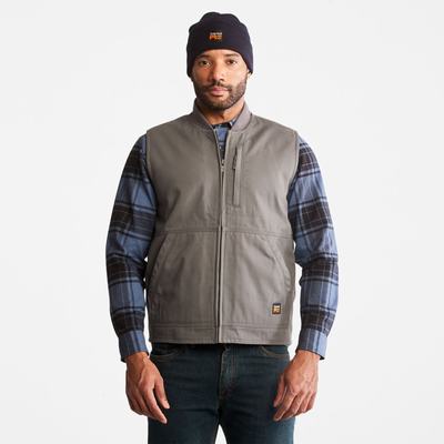 Pánské Vesty Timberland PRO® Gritman Podšité Platene Pewter | TI80752-263